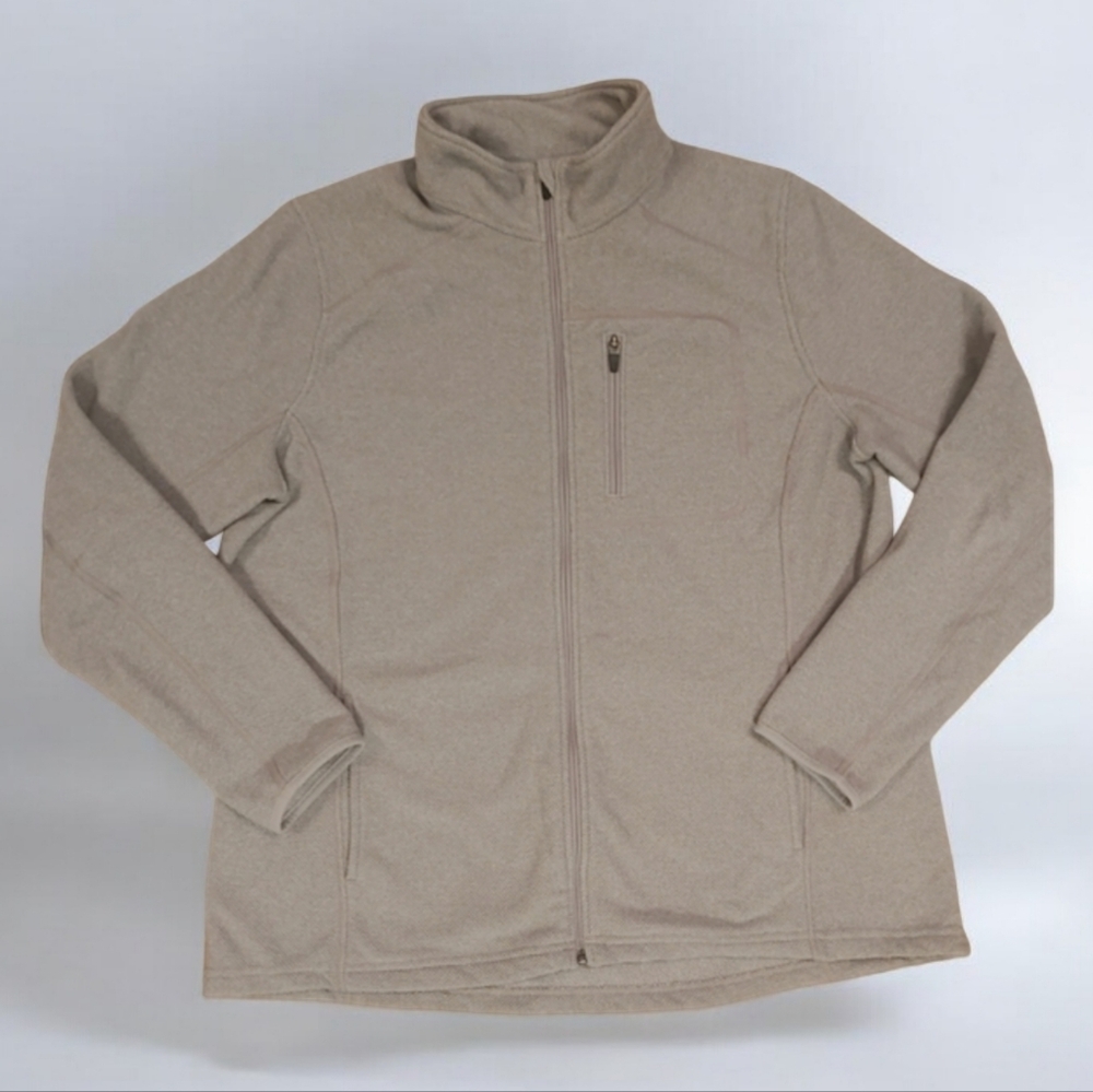 Duluth Trading Co Men's Light Gray Fleece Jacket